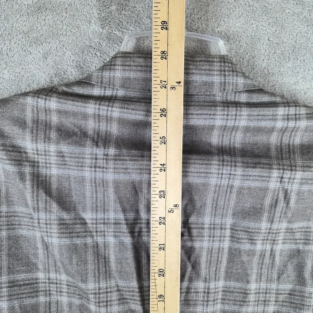 Boss Hugo Boss 36S Gray Plaid Wool Blazer Guabello Super 130s Sport Coat NEW